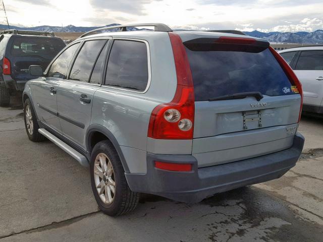 YV1CZ91H641054473 - 2004 VOLVO XC90 T6 SILVER photo 3