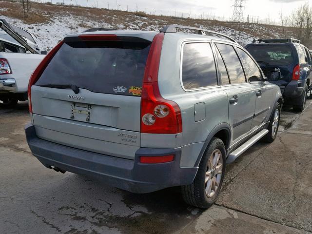 YV1CZ91H641054473 - 2004 VOLVO XC90 T6 SILVER photo 4