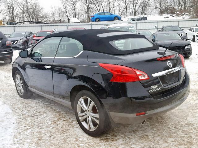 JN8AZ1FY7BW000837 - 2011 NISSAN MURANO CRO BLACK photo 3