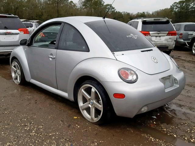 3VWBK21C43M409494 - 2003 VOLKSWAGEN NEW BEETLE SILVER photo 3