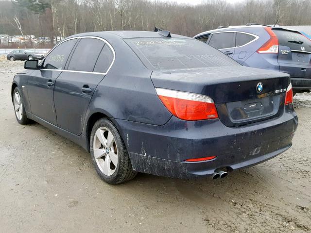 WBANV13548CZ58442 - 2008 BMW 528 XI BLUE photo 3