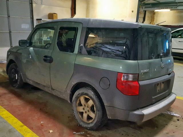 5J6YH285X3L052840 - 2003 HONDA ELEMENT EX GREEN photo 3