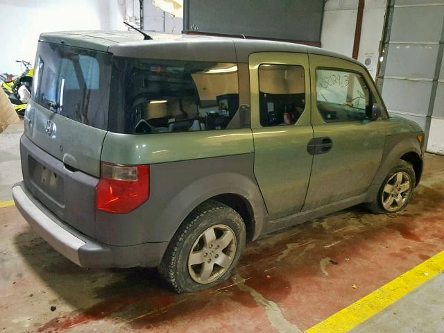 5J6YH285X3L052840 - 2003 HONDA ELEMENT EX GREEN photo 4