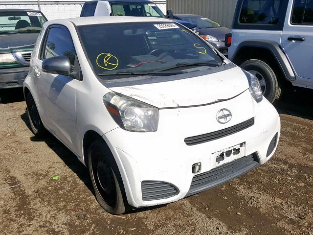 JTNJJXB05CJ021377 - 2012 TOYOTA SCION IQ WHITE photo 1