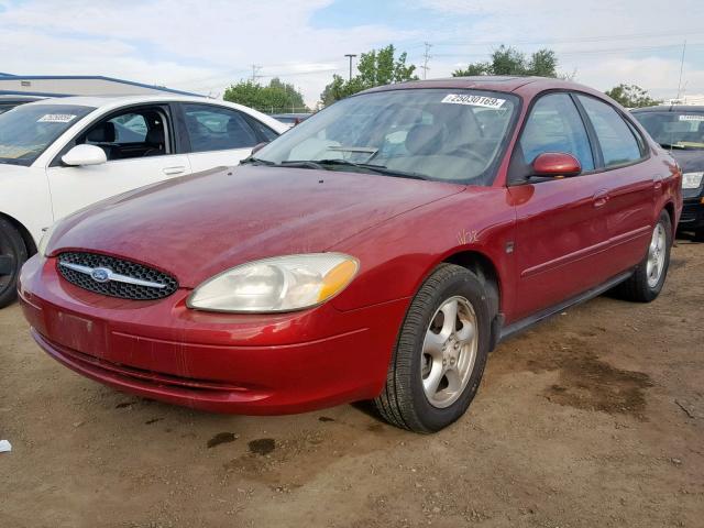 1FAHP55S33G209255 - 2003 FORD TAURUS SES BURGUNDY photo 2