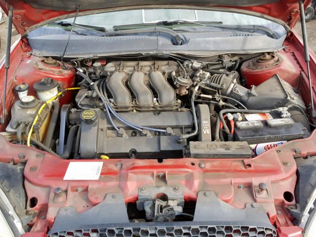 1FAHP55S33G209255 - 2003 FORD TAURUS SES BURGUNDY photo 7