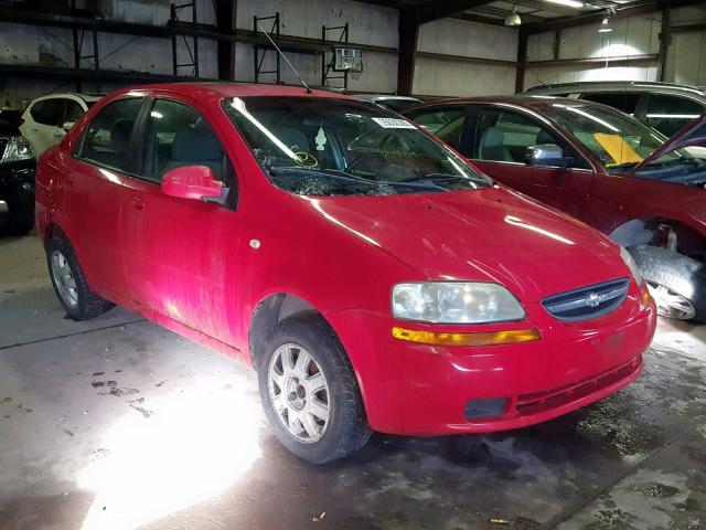 KL1TG52625B309821 - 2005 CHEVROLET AVEO LT RED photo 1