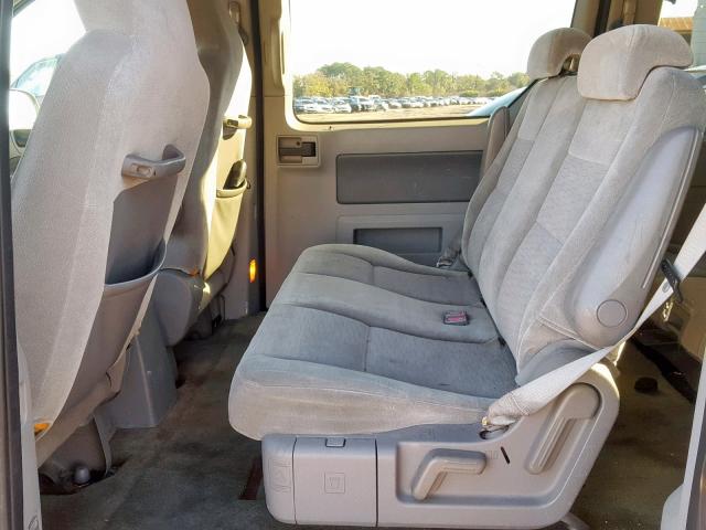 2FMZA51655BA70017 - 2005 FORD FREESTAR S GRAY photo 6