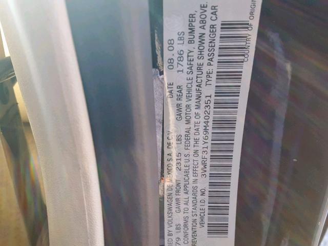 3VWRF31Y69M402351 - 2009 VOLKSWAGEN NEW BEETLE Qara foto 10