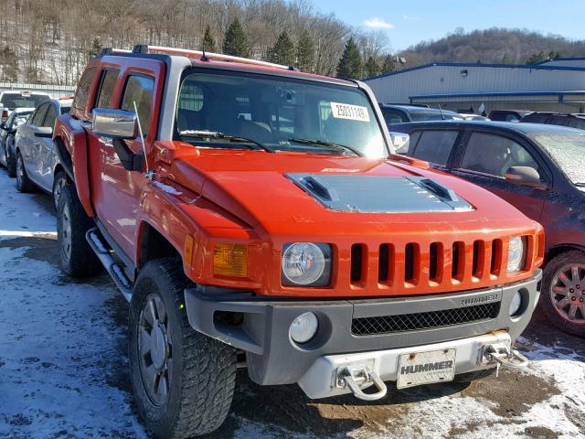 5GTEN13E188147275 - 2008 HUMMER H3 ORANGE photo 1