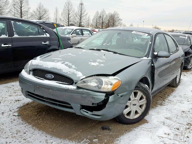 1FAFP56U05A288087 - 2005 FORD TAURUS SEL GREEN photo 2