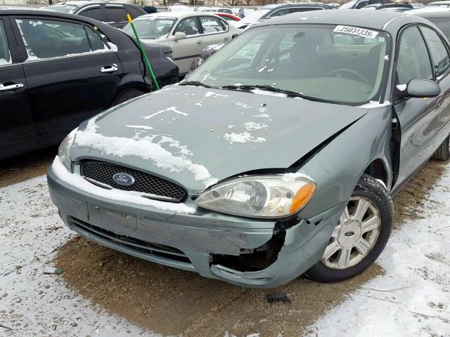 1FAFP56U05A288087 - 2005 FORD TAURUS SEL GREEN photo 9