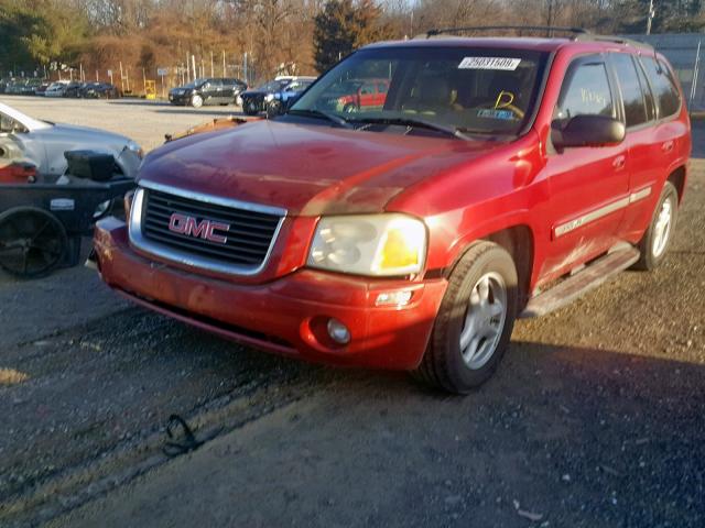 1GKDT13S932227437 - 2003 GMC ENVOY RED photo 2