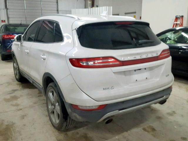 5LMCJ1C96HUL40762 - 2017 LINCOLN MKC PREMIE WHITE photo 3