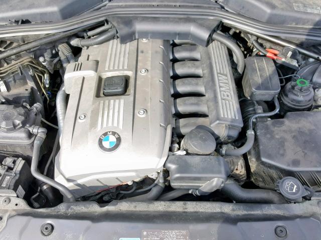 WBANF33597B999310 - 2007 BMW 525 XI BLACK photo 7