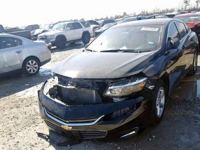 1G1ZB5ST2JF172611 - 2018 CHEVROLET MALIBU LS BLACK photo 2