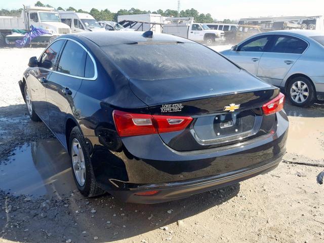 1G1ZB5ST2JF172611 - 2018 CHEVROLET MALIBU LS BLACK photo 3