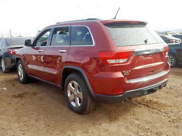 1C4RJFCT7DC650140 - 2013 JEEP GRAND CHER RED photo 3