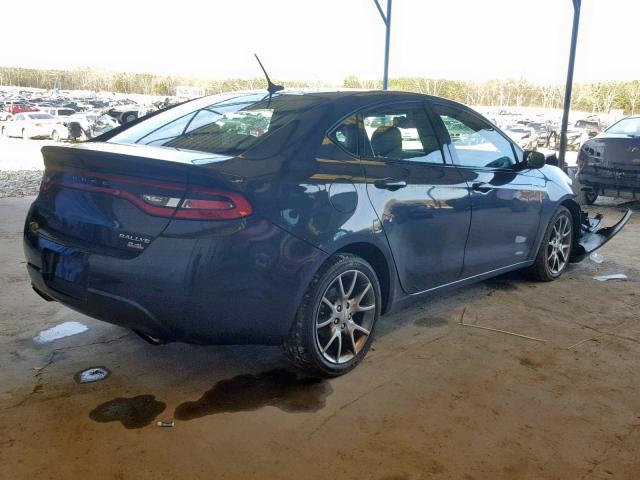 1C3CDFBB7ED791666 - 2014 DODGE DART SXT BLUE photo 4