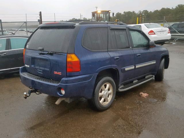 1GKDT13S522342227 - 2002 GMC ENVOY BLUE photo 4