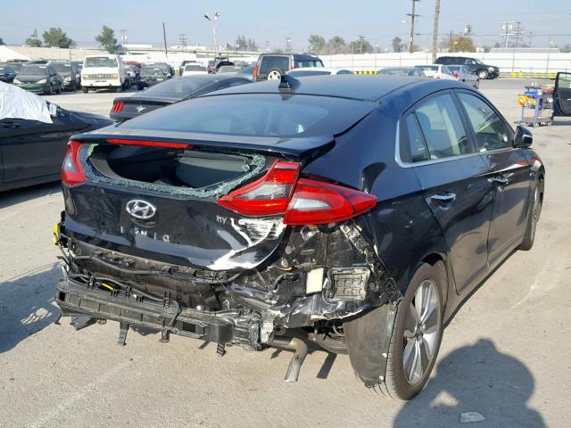 KMHC85LC2HU023448 - 2017 HYUNDAI IONIQ LIMI BLACK photo 4