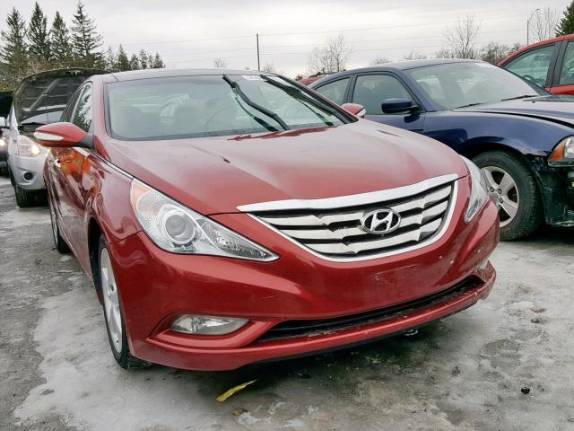 5NPEC4AC6DH504185 - 2013 HYUNDAI SONATA SE RED photo 1