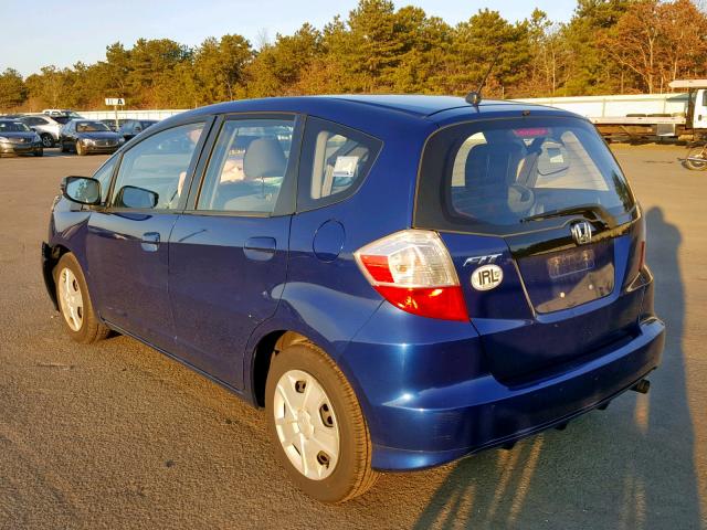 JHMGE8H33DC018721 - 2013 HONDA FIT BLUE photo 3