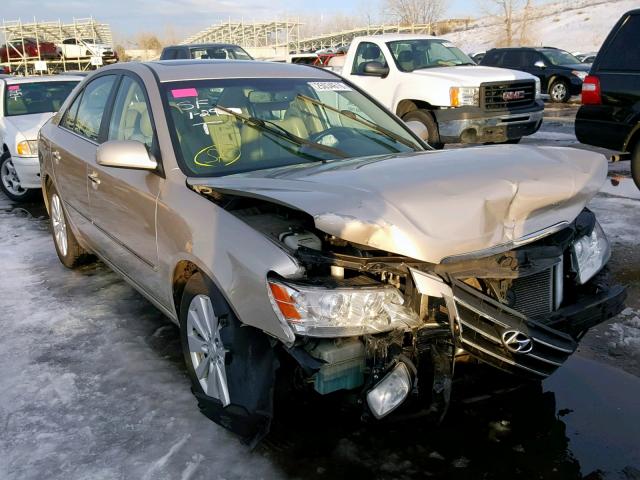 5NPEU46FX9H521854 - 2009 HYUNDAI SONATA SE BEIGE photo 1