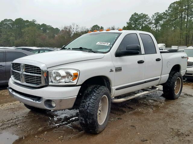 3D7KS28A97G833092 - 2007 DODGE RAM 2500 S WHITE photo 2