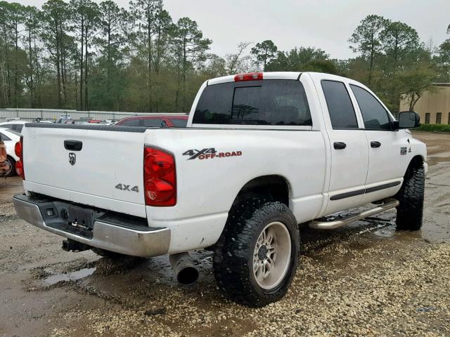 3D7KS28A97G833092 - 2007 DODGE RAM 2500 S WHITE photo 4