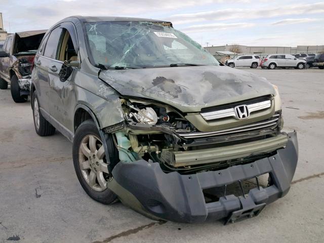 JHLRE38778C017225 - 2008 HONDA CR-V EXL GREEN photo 1