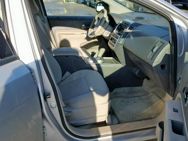 2FMDK48C39BA67491 - 2009 FORD EDGE SEL SILVER photo 5