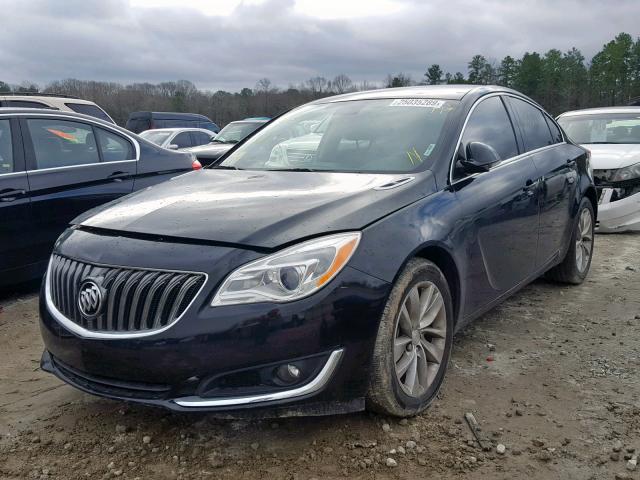 2G4GK5EX2G9152336 - 2016 BUICK REGAL BLACK photo 2