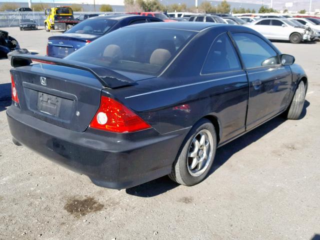 1HGEM22195L016877 - 2005 HONDA CIVIC DX V BLACK photo 4