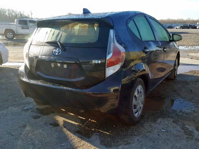 JTDKDTB39F1579465 - 2015 TOYOTA PRIUS C BLACK photo 4