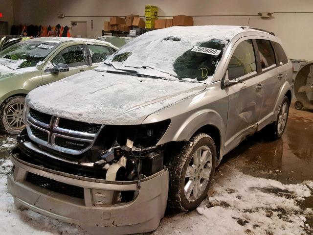 3D4PG9FG1BT511650 - 2011 DODGE JOURNEY LU SILVER photo 2