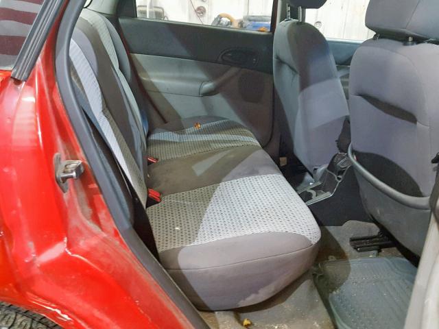 1FAHP34N87W130286 - 2007 FORD FOCUS ZX4 RED photo 6