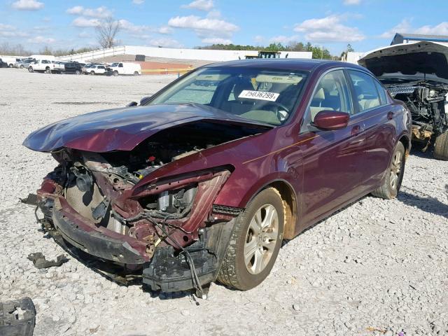 1HGCP26439A070521 - 2009 HONDA ACCORD LXP MAROON photo 2