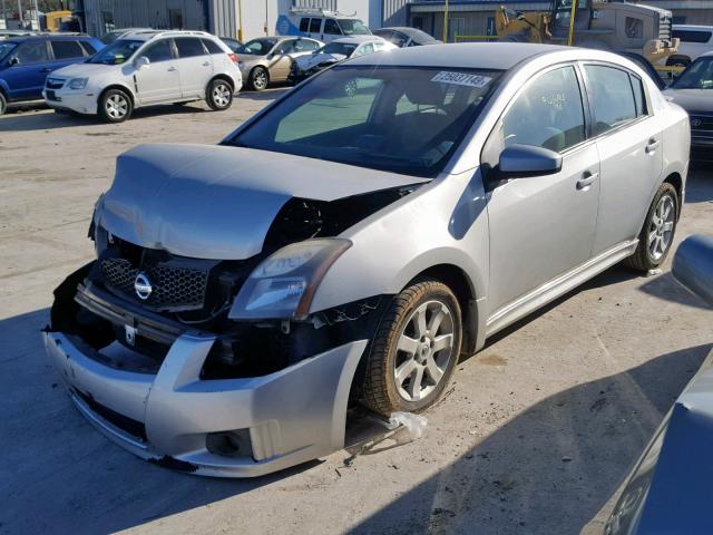 3N1AB6AP6CL704145 - 2012 NISSAN SENTRA 2.0 SILVER photo 2