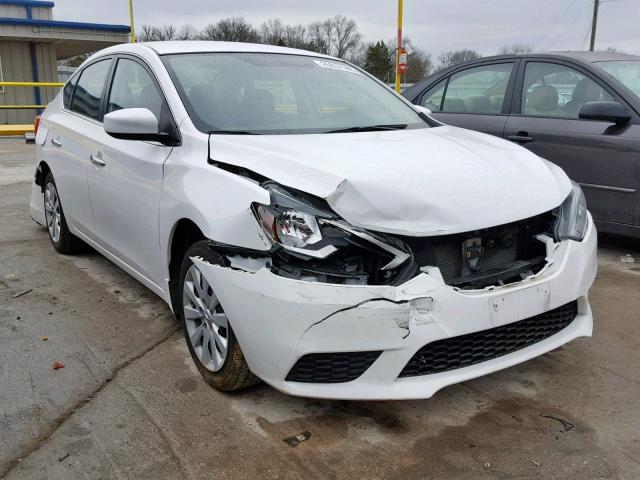 3N1AB7AP6GL677427 - 2016 NISSAN SENTRA S WHITE photo 1