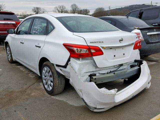 3N1AB7AP6GL677427 - 2016 NISSAN SENTRA S WHITE photo 3