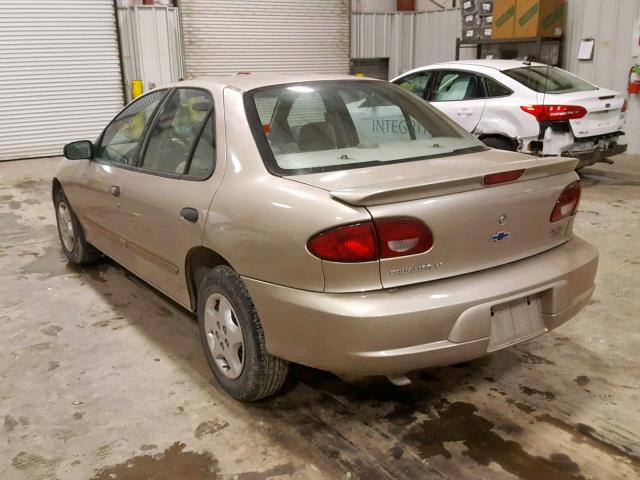 1G1JF52T3Y7375903 - 2000 CHEVROLET CAVALIER L GOLD photo 3