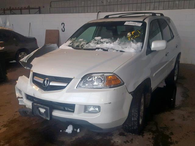 2HNYD18906H515952 - 2006 ACURA MDX TOURIN WHITE photo 2