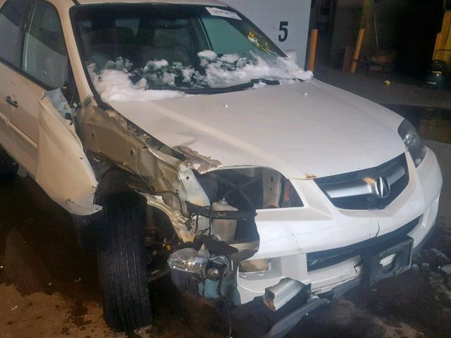 2HNYD18906H515952 - 2006 ACURA MDX TOURIN WHITE photo 9