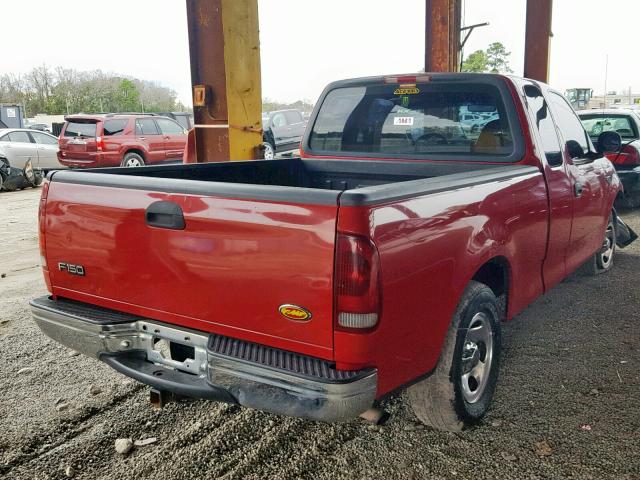 1FTZX1722YNA60473 - 2000 FORD F150 RED photo 4