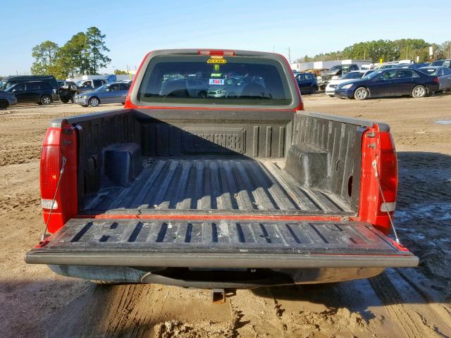 1FTZX1722YNA60473 - 2000 FORD F150 RED photo 9