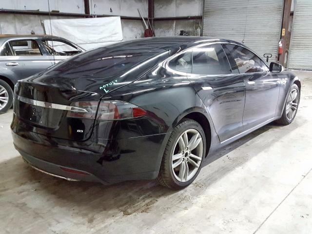 5YJSA1H16EFP55932 - 2014 TESLA MODEL S BLACK photo 4