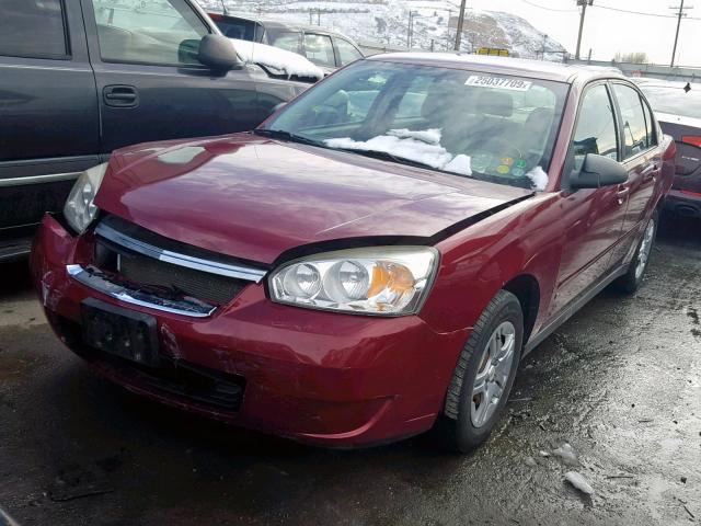 1G1ZS58F87F303678 - 2007 CHEVROLET MALIBU LS RED photo 2