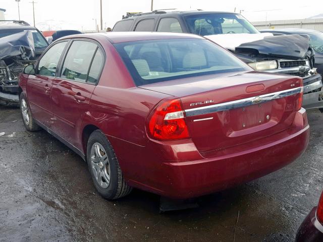 1G1ZS58F87F303678 - 2007 CHEVROLET MALIBU LS RED photo 3