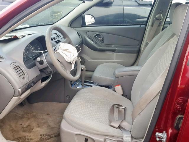 1G1ZS58F87F303678 - 2007 CHEVROLET MALIBU LS RED photo 5